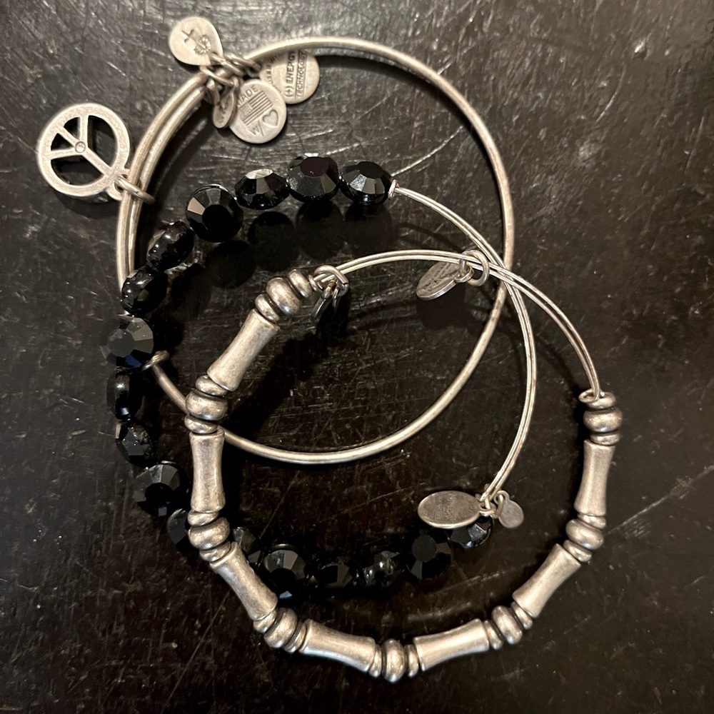 Alex and Ani set of 3 bracelets